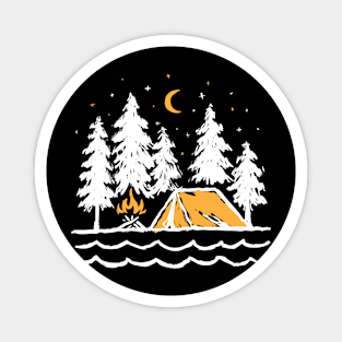 Night Camping for dark Magnet